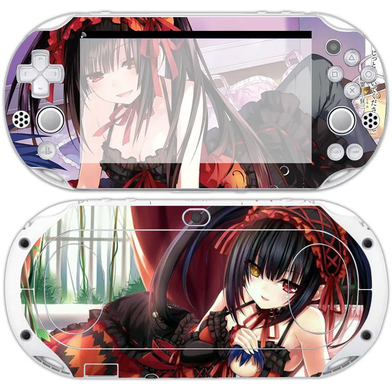 Виниловая наклейка Kurumi Tokisaki для девочек Защитная пленка Sony PlayStation PSvita 2000 PSv