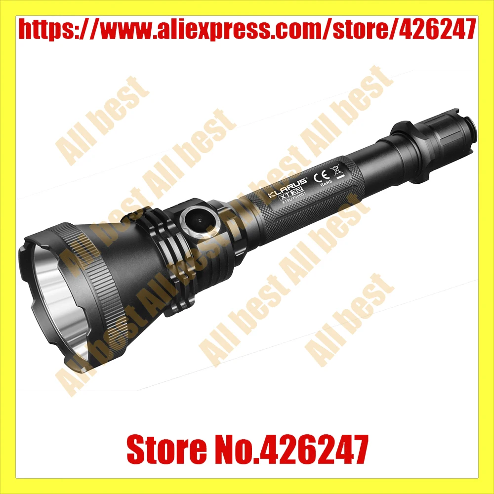 

2018 KLARUS XT32 Tactical Hunting flashlight CREE XP-L HI V3 LED max. 1200lm beam distance 1000 meters torch