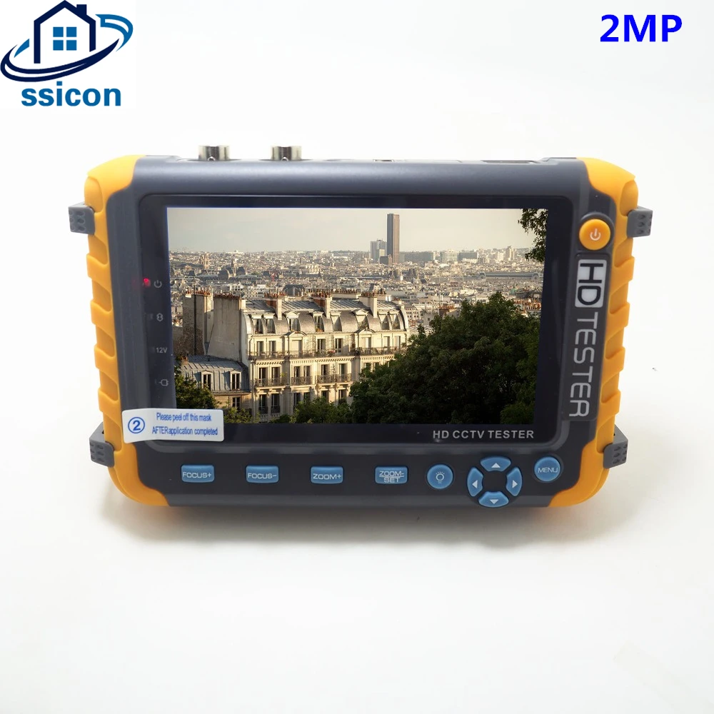 

SSICON 1080P 4 IN 1 TVI AHD CVI Analog CCTV Camera Tester 5 Inch TFT LCD Build in Battery Security Tester Monitor Audio Test