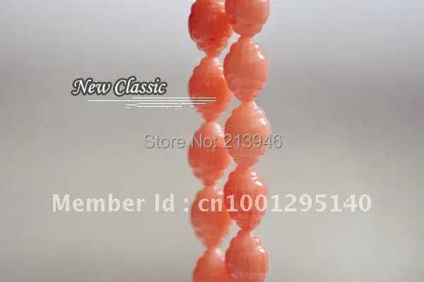 

6*9MM 88Pcs/Lot Pink Natural Coral Drum Type Loose Bead Strands Jewelry Making Accessory Fittings