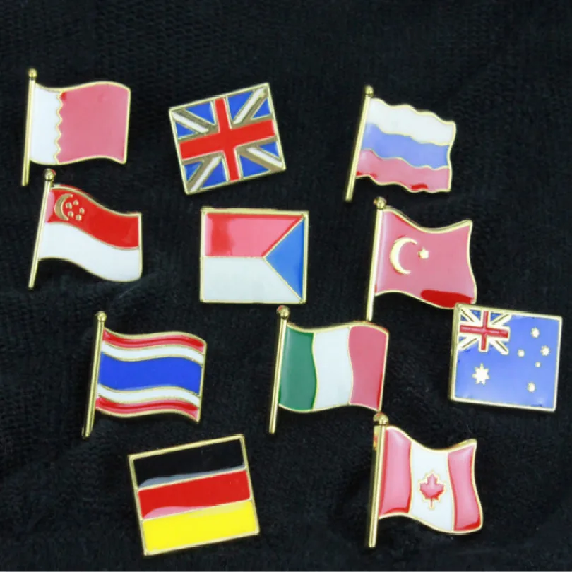 

pride self-confidence china Russia USA Italy czech France Singapore Canada Australia badge national flag badges