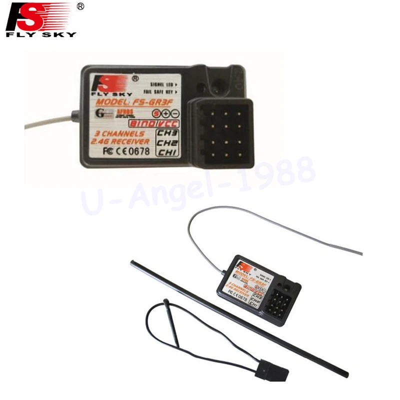 1 шт Flysky FS GR3F GR3E 3CH 2 4 ГГц RC приемник для GT3B GT2 GT3C GT2B T6 TH9X I10 с функцией