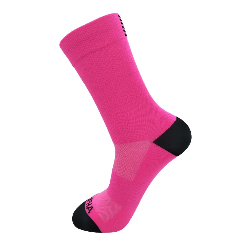 Новые спортивные велосипедные носки для женщин и мужчин дышащие черные белые дорожные велосипедные носки для бега на открытом воздухе походные футбольные носки