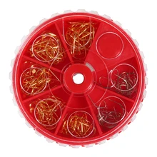 73/121 шт. рыболовный крючок набор рыболовный крючок комплект колючей рыболовный крючок Swivel безопасности Snap 5#6# разъем твердые кольца рыболовные крючки