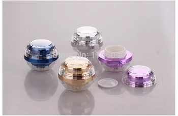 

5g/5MLBall Cream Jar,Acrylic Cosmetic Container With Screw Cap,Makeup Sub-bottling,Sample Cream Canister300pcs/lot