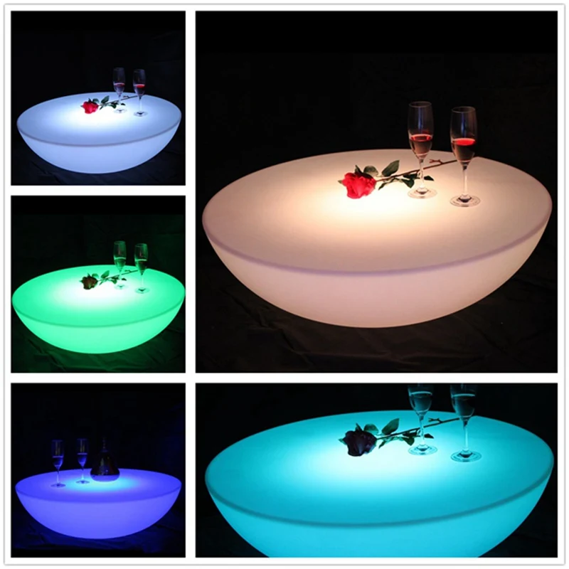 Skybesstech SK-LF17 (D66*H22cm) LED Bar Table Rechargeable Waterproof IP68 LED Bar Furniture Lighting Table Free Shipping 1pc