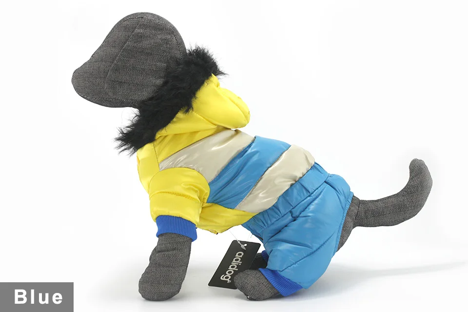 adidog New Winter Pet dog Clothes for Small Medium Dog Pet clothing Coat hoodies Waterproof Super Warm Jacket Snow chihuahua for Winter 1104
