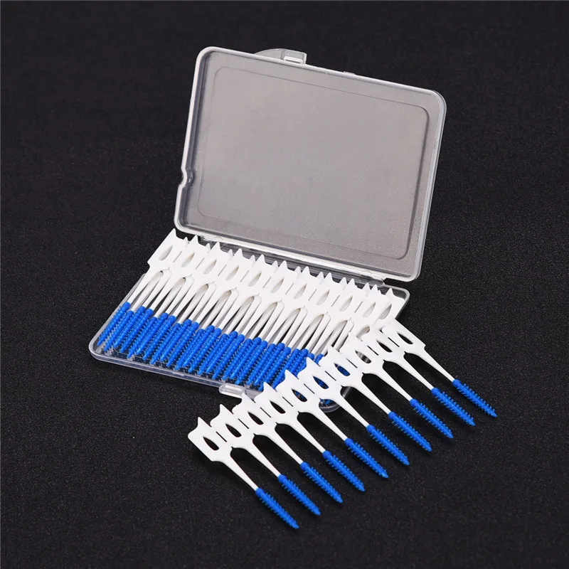 

40PCS/box Adults Interdental Brush Clean Between Teeth Floss Brushes Toothpick Oral Care Tool Dental Hygiene Tooth Cleaning PJ