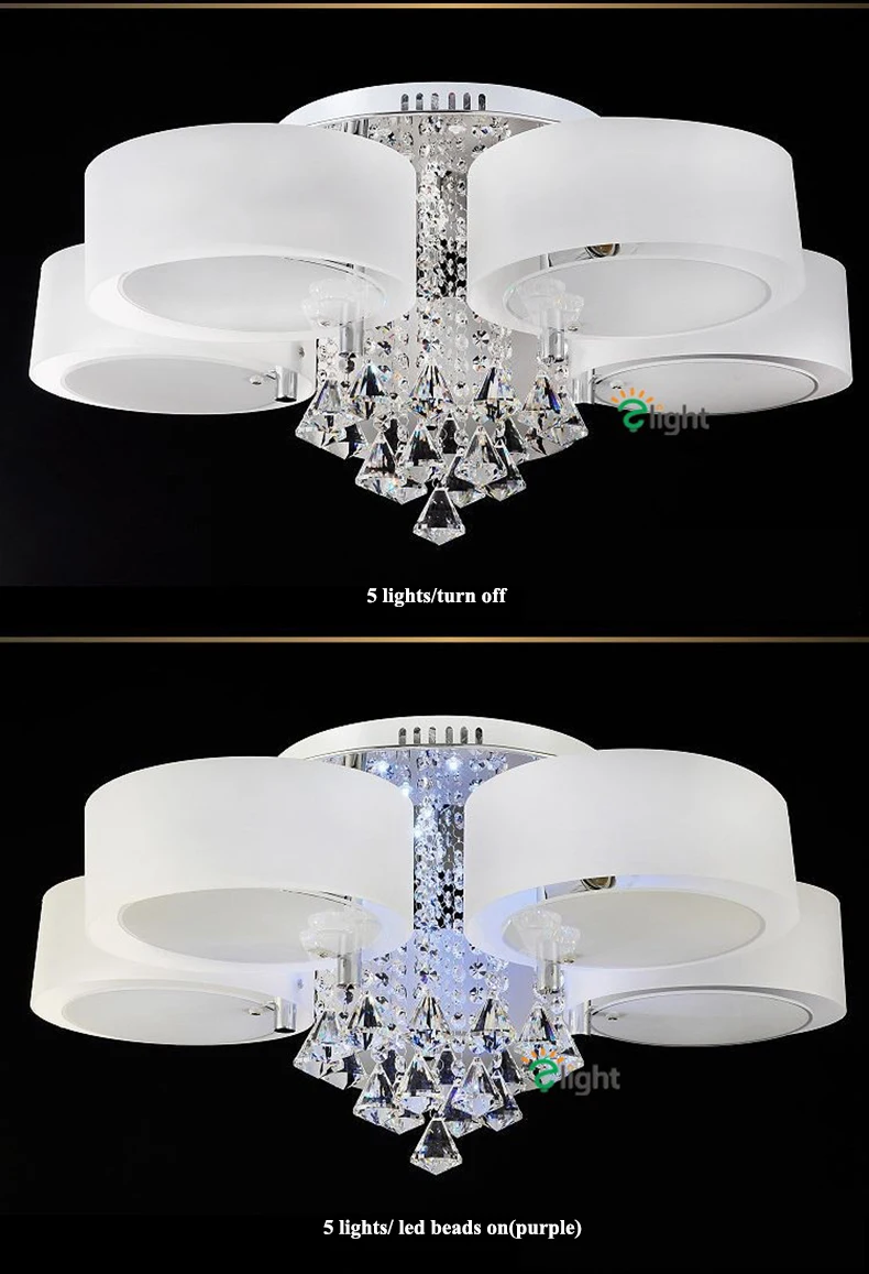 Lustres de Cristal Lustre de Teto Sala de Jantar Lustre Moderno Dimmable Levou Iluminação Luminaria Acrílico Anel Luzes da Levou Dispositivo Elétrico 12 chandelier light fixture