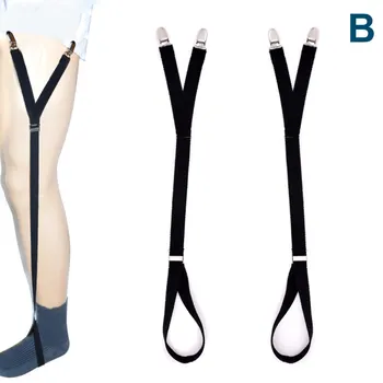 

Hot Fashion Men Shirt Stays Garter Suspenders Holder Elastic Y Shape Adjustable Uniform Locking Clamp Braces Shirts Garters SMA6