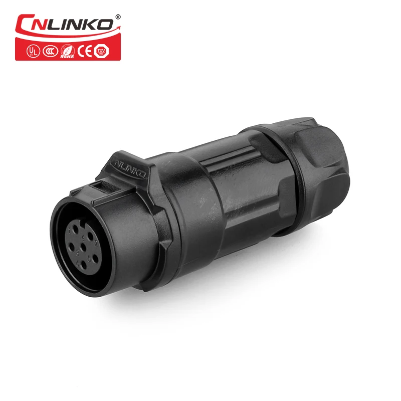 CNLinko провод для подключения 6 Pin DC круговой разъем M12 PBT Пластик Мощность