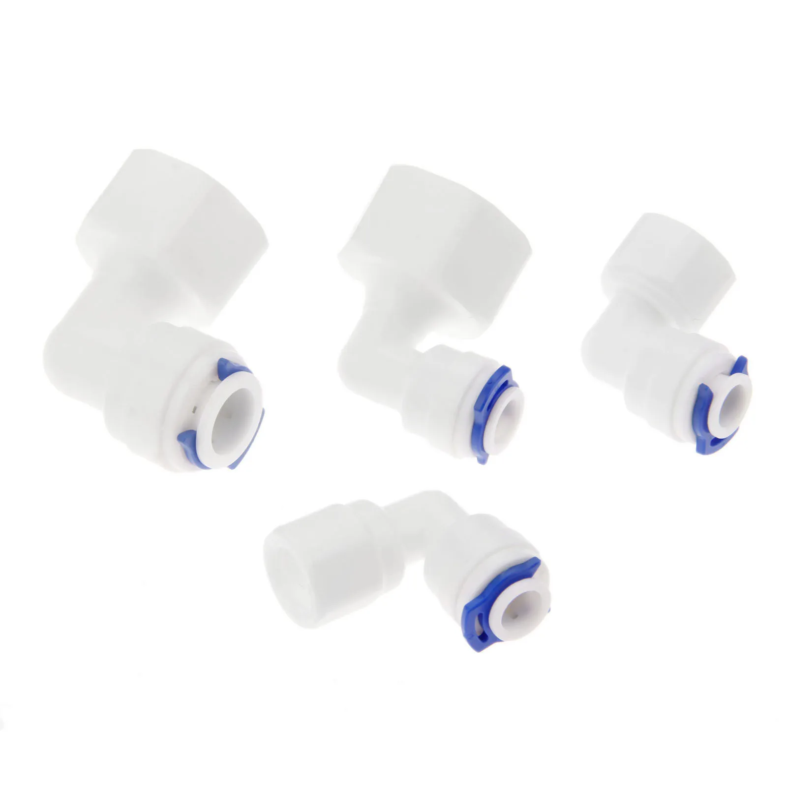 

5Pcs RO Water Fitting Elbow 1/4" OD Hose 1/4" 1/2" 1/8" BSP Female Thread Pipe Quick Osmose Reversa Aquario Connector