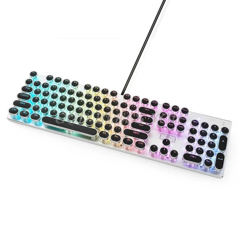 

Mechanical Keyboard replaceable Keycaps DIY Keycap Retro Steam Punk Typewriter Mechanical Keyboard 104 87 Standard Keys