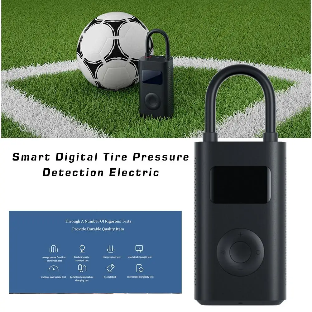 

New Style Portable Electric Inflator Pump Smart Digital Tire Pressure Detection For Xiaomi Mijia Bike Motorcycle Car Football