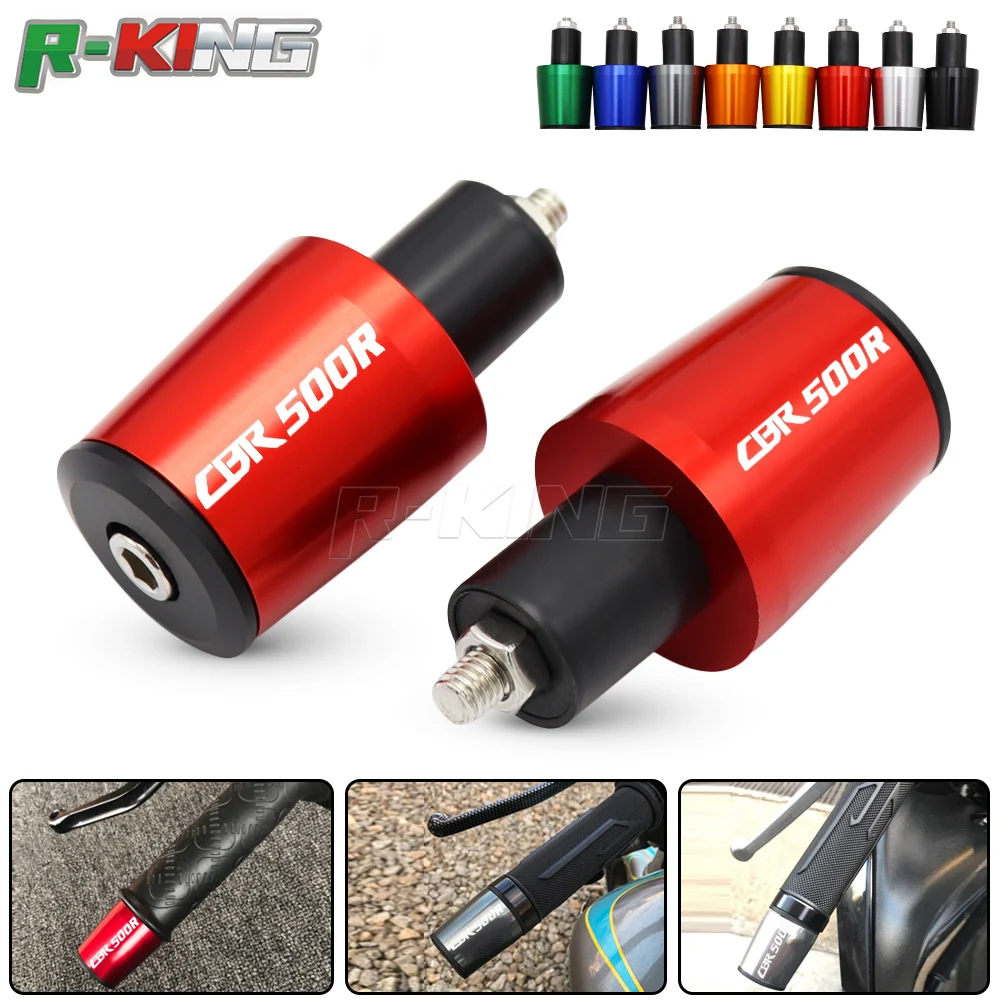 

Motorcycle Accessories 7/8'' 22MM Handlebar Grips Handle Bar Cap End Plugs For HONDA CBR500R CBR 500R CBR500 R 2013-2016