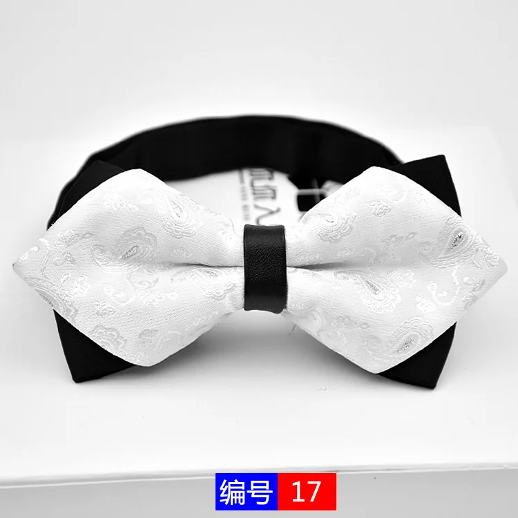 Бесплатная доставка 20 Цвета модные однотонные Bowties жениха Для мужчин красочный плед галстук gravata Мужской Брак бабочка свадебные галстуки