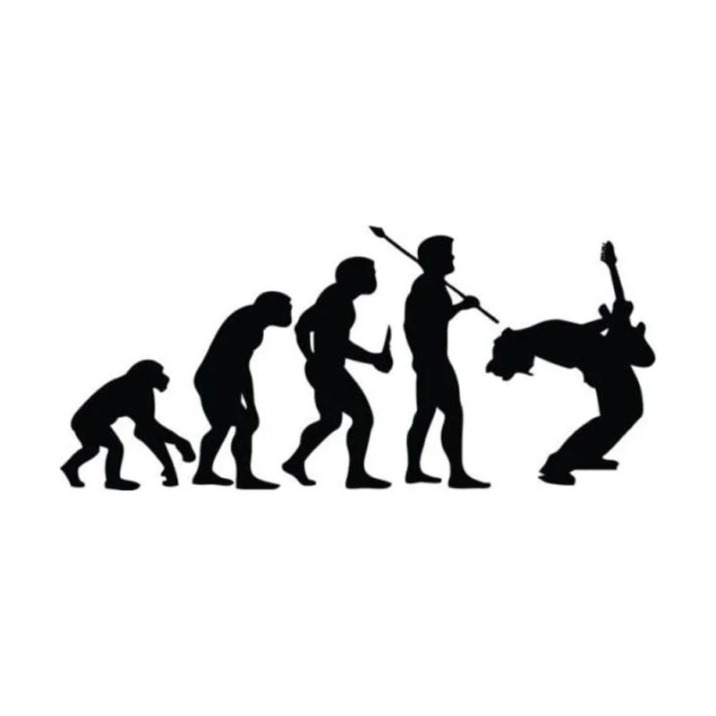 Car window Styling Evolution Rock Music Funny luggage laptop Stickers decal 15.2CM*6.6CM | Игрушки и хобби