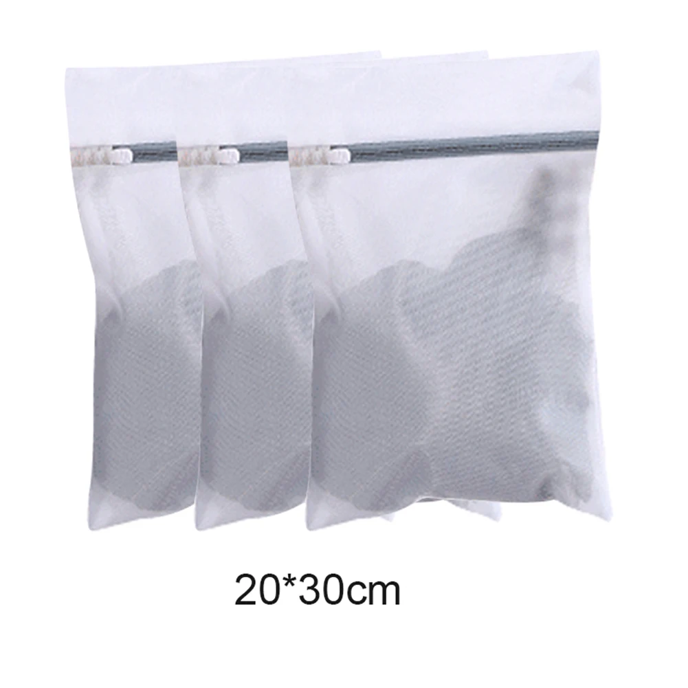 3 шт. мешки для стирки на молнии многоразовые сетчатые стиральные мешки мешок для белья белье мыть мешок для дома DTT88 - Цвет: 1