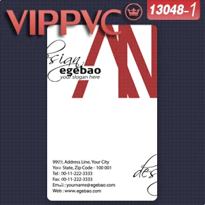 

a13048 print business card Template for Card Design of Transparent PVC Card
