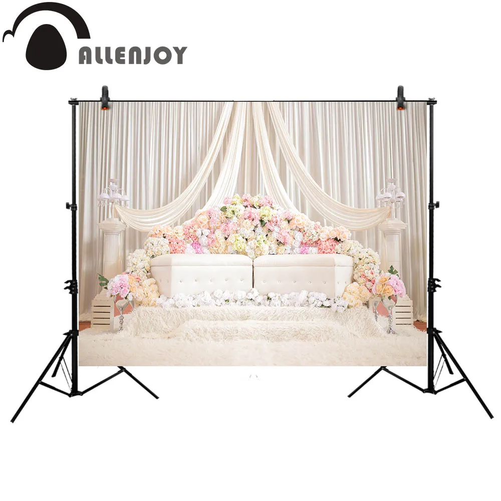 

Allenjoy photography background flower english wedding bride bridegroom romantic backdrop photobooth photo studio photocall
