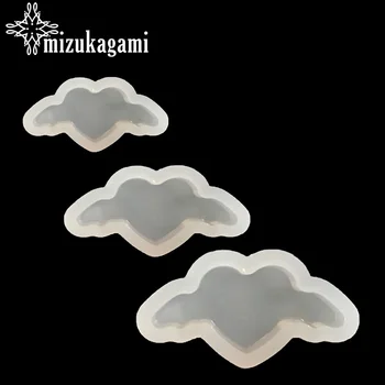

1pcs UV Resin Jewelry Liquid Silicone Mold Marine 3D Fondant Mold Gift Decoration Tool Heart & Wing