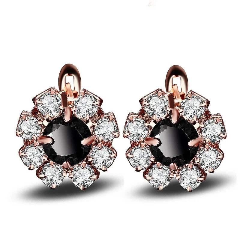 

Flower, Crystal Earrings, Women, Personality, and Wholesale