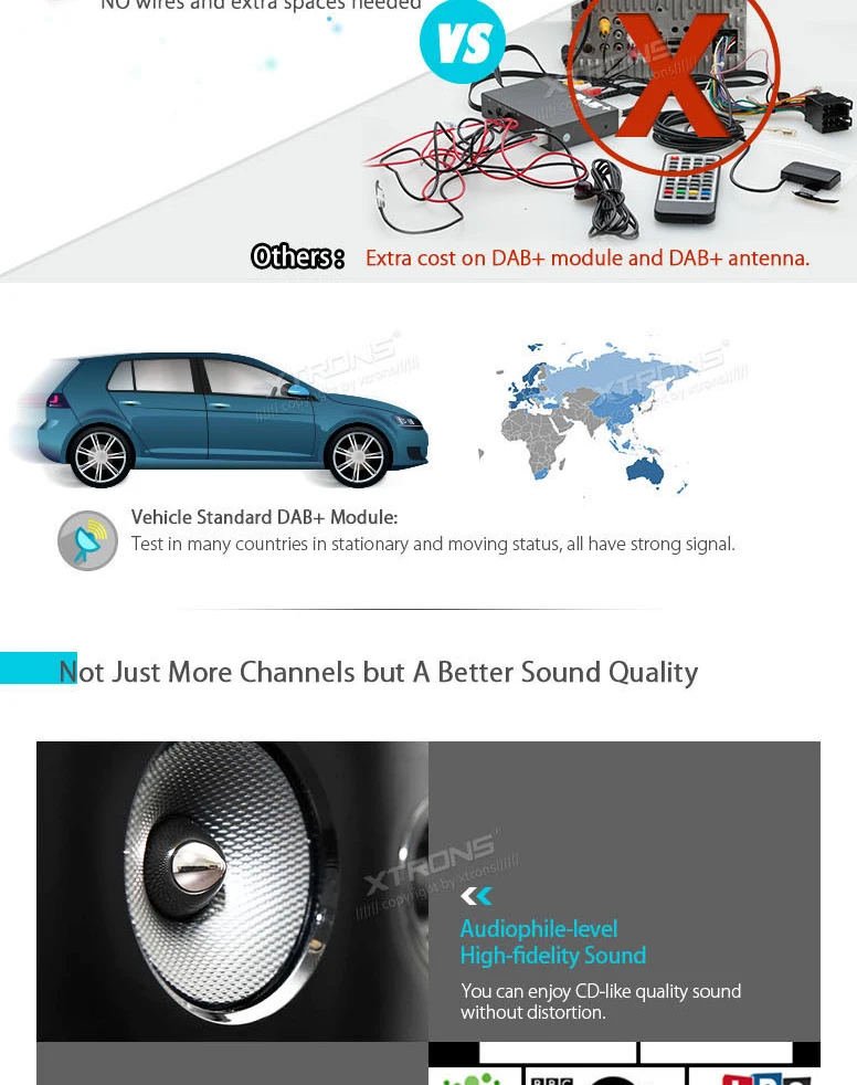 Excellent 7" Special Car DVD for Audi TT MK2 (8J) 2006-2014 with Built-in Vehicle Standard DAB+ Module & Professional DAB+ Antenna 5 Excellent 7" Special Car DVD for Audi TT MK2 (8J) 2006-2014 with Built-in Vehicle Standard DAB+ Module & Professional DAB+ Antenna 5