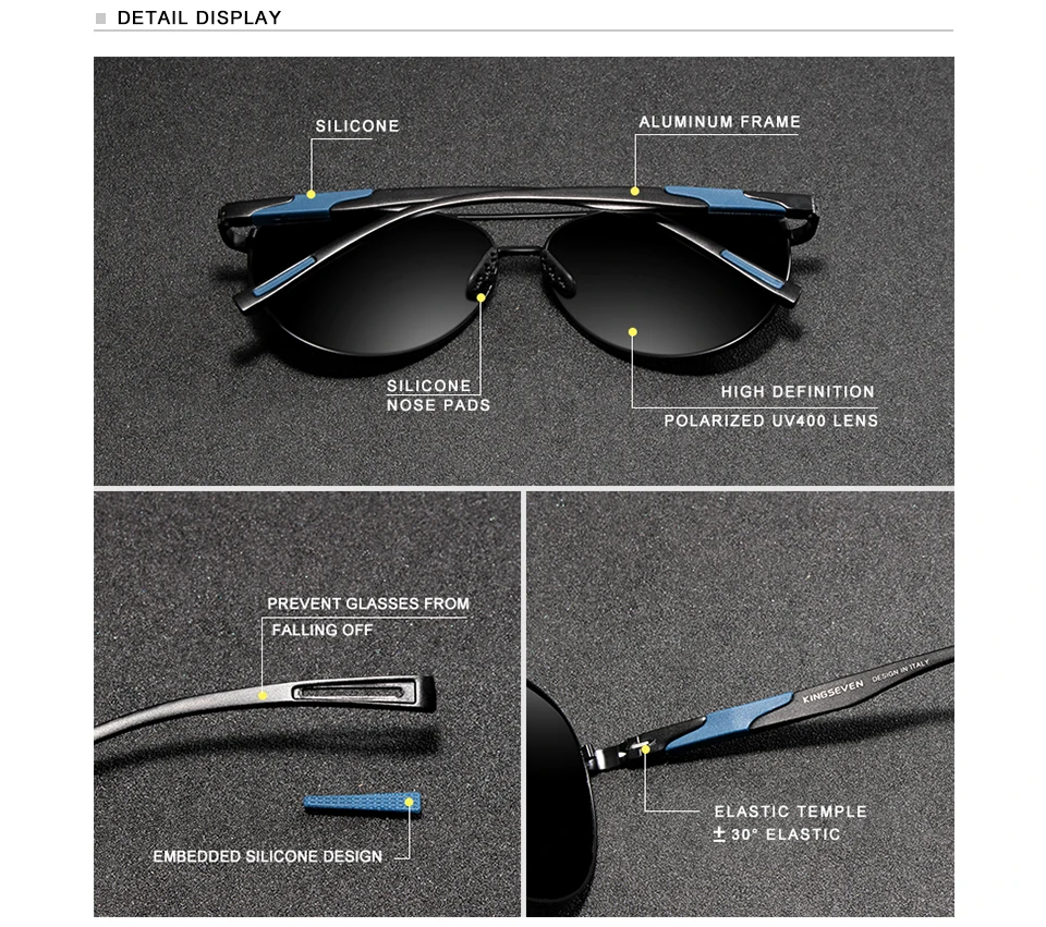 Supers High Definition Polarized Aviator Sunglasses