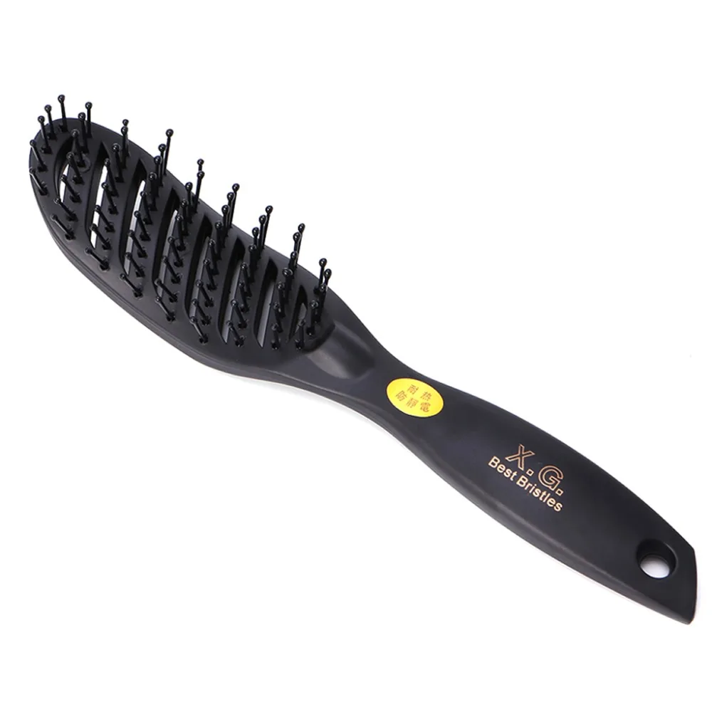 

New Pro Plastic Hair Brush Vented Comb For Salon Home Use Hairdressing Tool