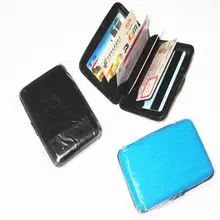 500 шт алюминиевый сплав кошелек унисекс/Кредитная карта/визитница RFID Блокировка Водонепроницаемый высококачественный чехол для карт популярный
