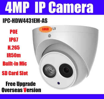 

4MP POE IP cam IPC-HDW4431EM-AS IR Eyeball Network Camera IR 50m Built-in Mic SD Card Slot Replace IPC-HDW4421EM-AS Dome IP Cam