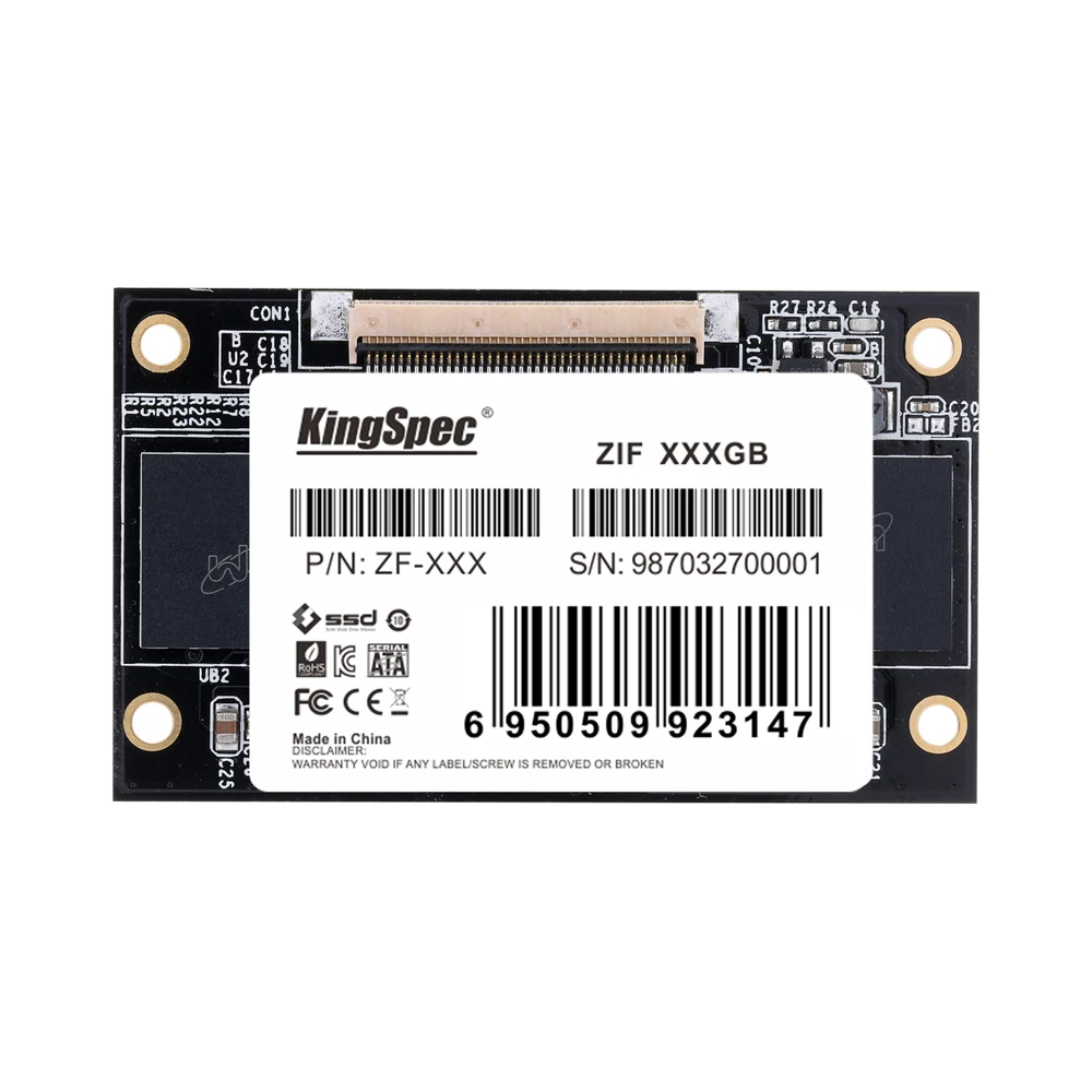 ZF-128GB Kingspec 1.8 "ДЮЙМОВЫЙ Половина ZIF ZIF2 CE Модуль MLC 128 ГБ 4-канальный Для Дома HD Плеер