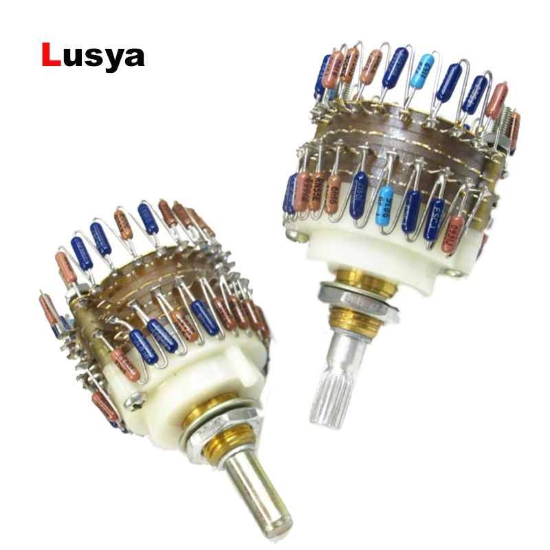 

1 PCS Dale 23 Step Attenuator Stero Volume potentiometer 2-Channel 10K 50K 100K 250K 500K module for hifi amplifier T0445
