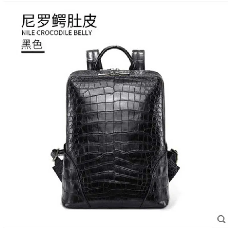 ^*Best Offers Рюкзак для мужчин gete, из кожи крокодила, 2019 ^*Best Offers Рюкзак для мужчин gete, из кожи крокодила, 2019