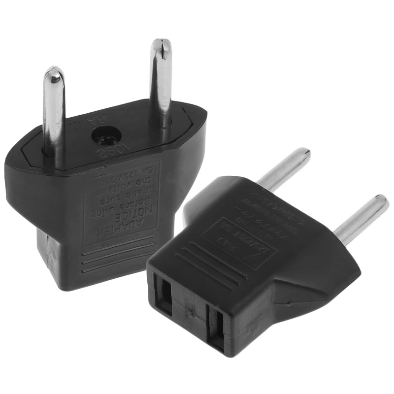 

US USA EU To EU Europe Euro Travel Charger Wall AC Power Plug Adapter Converter Drop Shipping Support