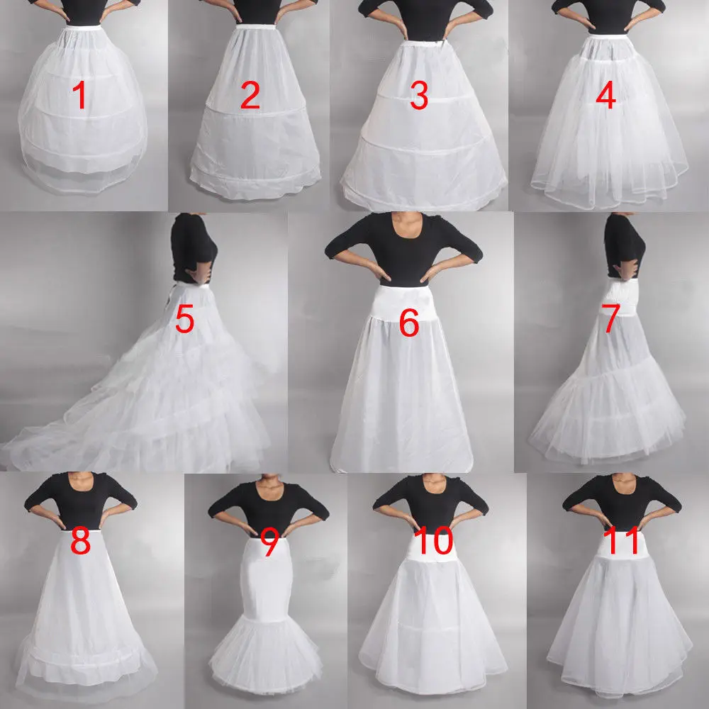 Prom Dress Bridal Slip Hoop Skirt Wedding Petticoat Underskirt Crinoline-in Petticoats from 