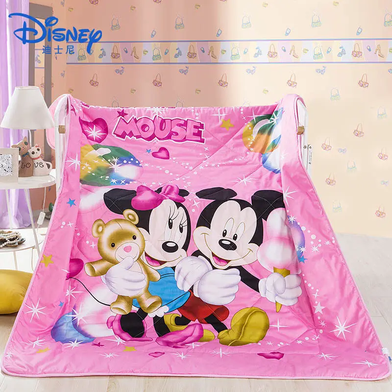 

150x200cm Summer Disney Blanket Quilt 100% Cotton Thin quilt Napping Sleeping Cartoon Children Child Girl boy bedroom gift