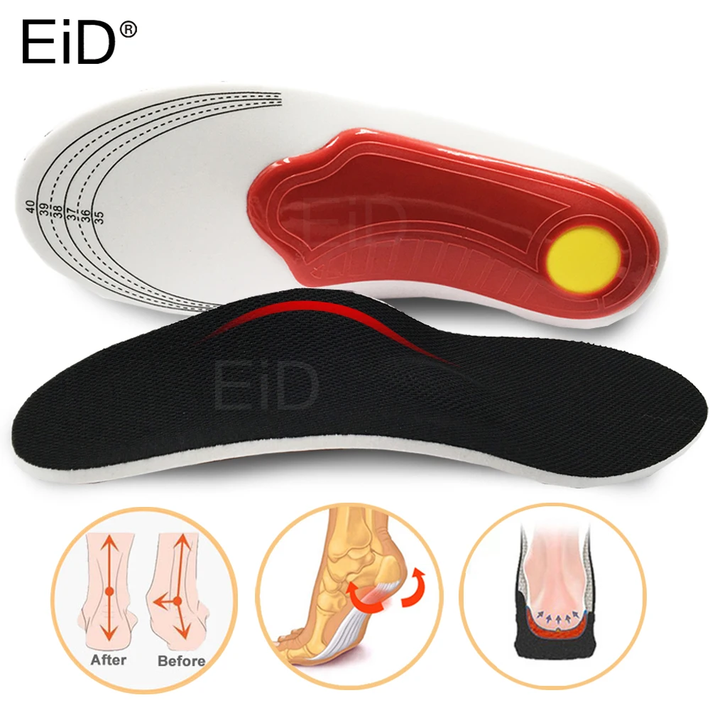 

EiD Orthopedic Insoles Flat Feet Arch Support Shoe Pads Orthotic Insoles for Shoes Shock-Absorption Feet Cushion for Men Women