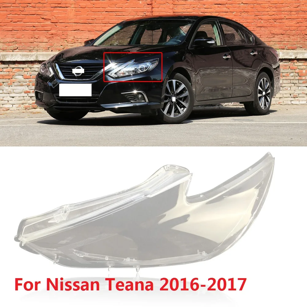 

CAPQX 1PC For Nissan Teana 2016 2017 2018 Front Headlight Lamp cover Headlamp Lampshade Waterproof Bright head light Shade Shell