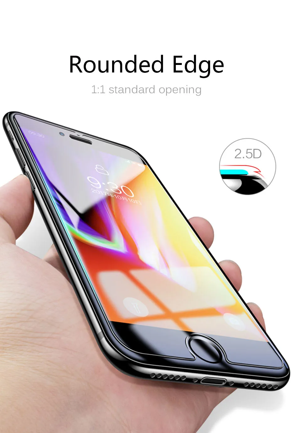 MOUSEMI 2.5D 9H Glass For iPhone 6 6s Plus Glass Protection For Apple iPhone X Screen Protectors, Tempered Glass For iPhone 6 6s (4)