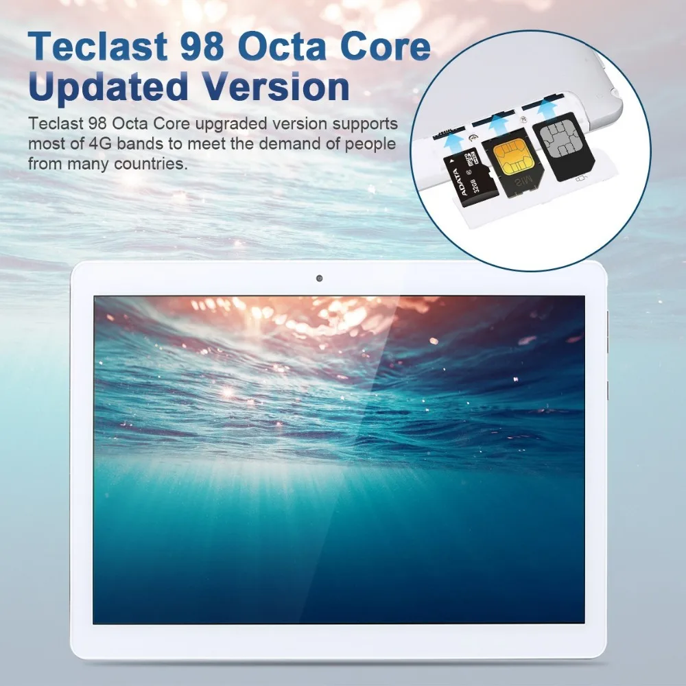 Flash Deal Original TECLAST 98 Octa core tablet MT6753 2GB ram 32GB rom 10.1 inch MID Tablet 1920*1200 IPS LTE WCDMA GSM WiFi Dual-SIM GPS 8