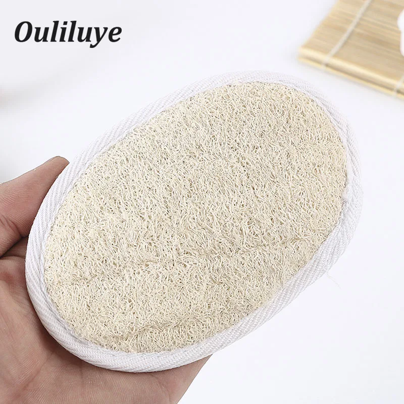 

Newest Natural Bath Loofah Sponge Brush Natural Washcloth Body Brush Soft Loofah Sponge Bath Bombs For Bathroom Toiletries Tools