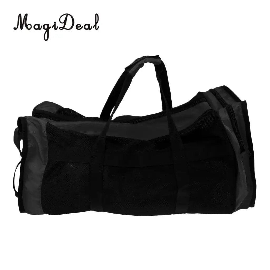 MagiDeal Foldable Heavy Duty Mesh Dive Bag Duffel Bag Storage Pouch for Diving Scuba Water Sports Dreediving Gear Equipment