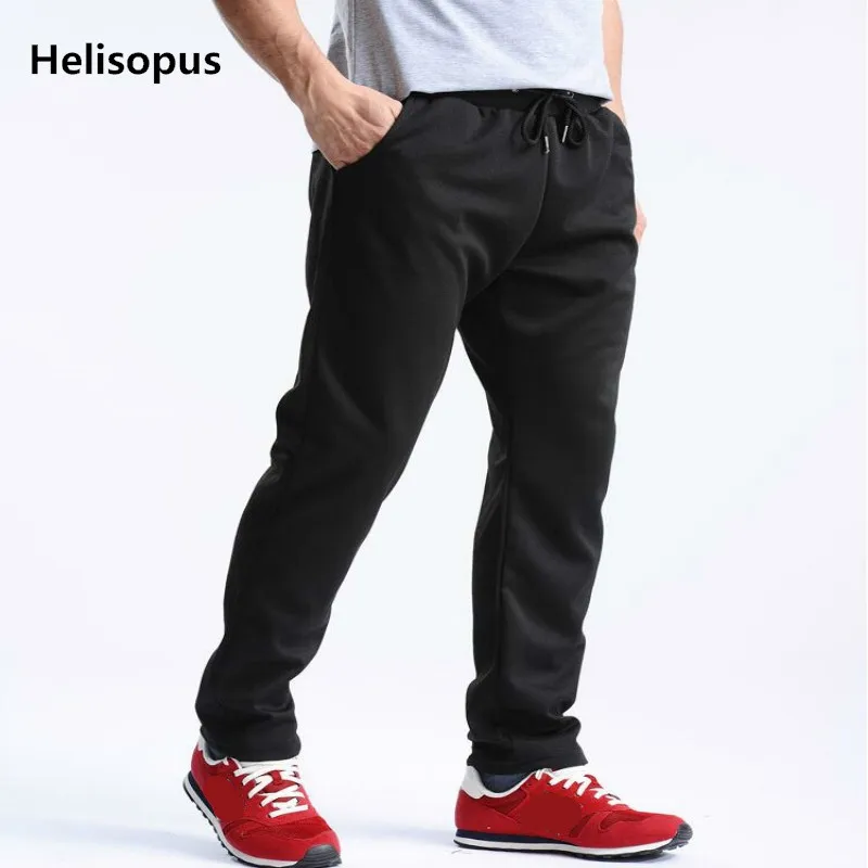 2018 New Men Running Pants Soft Sport Jogging Gym Trousers Football Training Sweat Loose Straight Sportswear | Спорт и развлечения