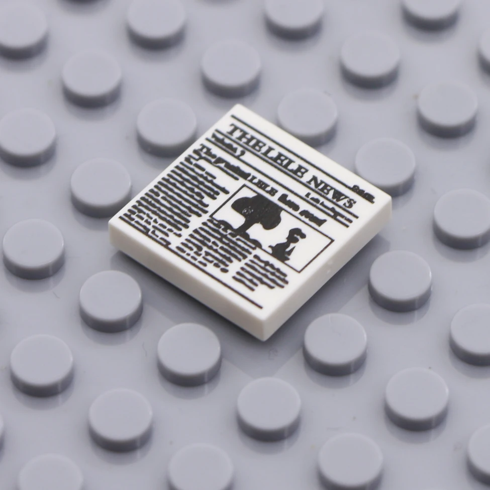 Bricks City Accessories 2x2 Computer Keyboard Newspaper Mobile Phone Mini Figure Toy Print Compatible LegoINGlys Building Blocks