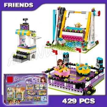 

429pcs Friends Amusement Park Swing 10560 Bumper Cars Model Building Blocks Bricks Girls Princess Toys Sets Compatible with