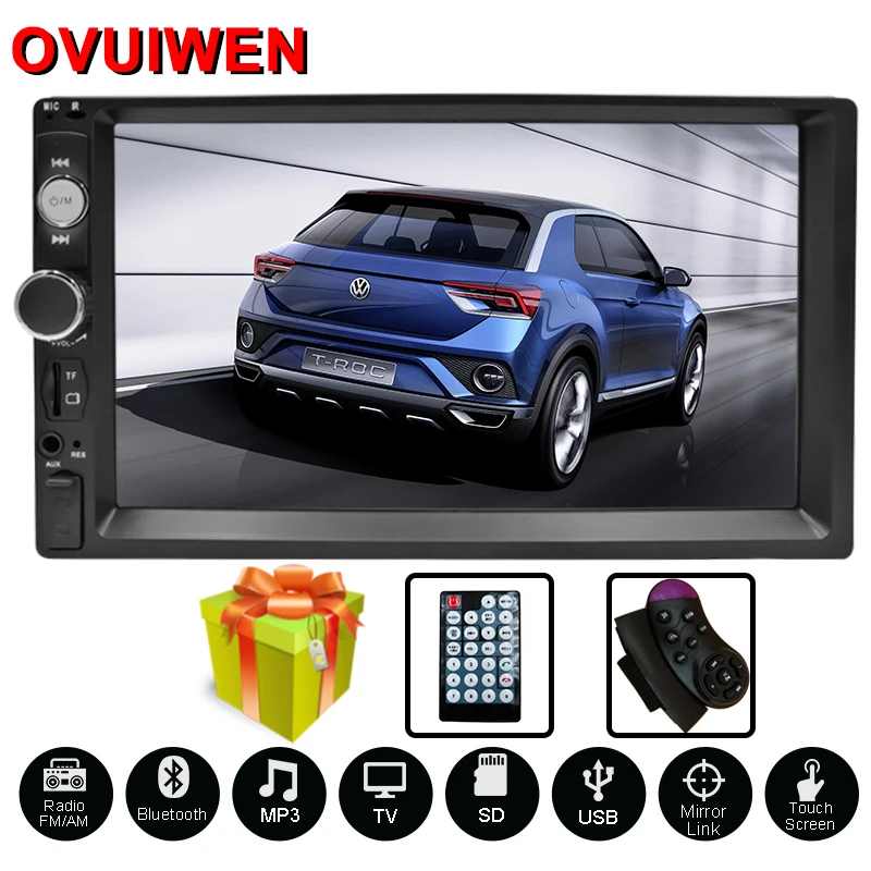 

Universal 2 Din Car Radio Autoradio 7" HD Multimedia Player Touch Screen Auto Audio Car Stereo MP5 Bluetooth Camera Double Din