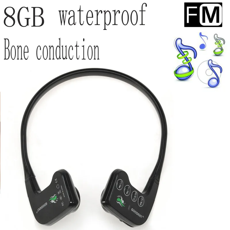 Горячая стиль BH903 костной проводимости наушники для слухового аппарата водонепроницаемый спортивные наушники Встроенный 8 Гб памяти Fresshipping