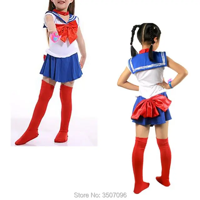Children Sailor Moon Cosplay Costume Japanese Classic Anime Usagi
