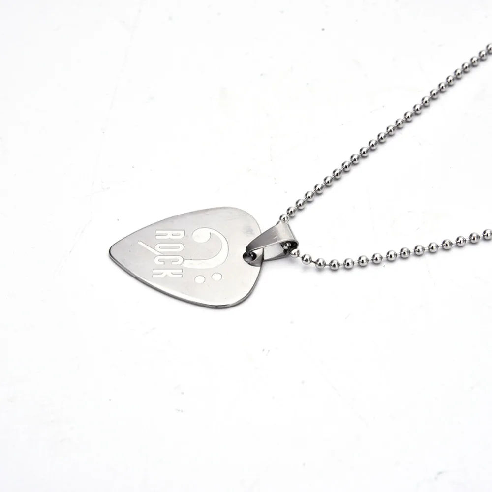 Гитарная часть pick s серебряное ожерелье для гитары ожерелье для шеи pick s 6 видов колье для гитары с цепочкой из нержавеющей стали